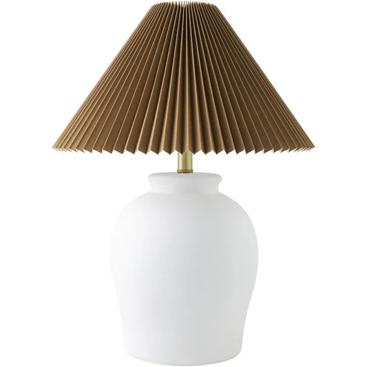 Classic Urn Table Lamp with Textured Ceramic Base