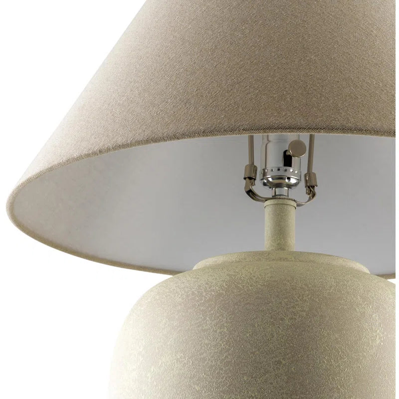Modern Rustic White Ceramic Table Lamp